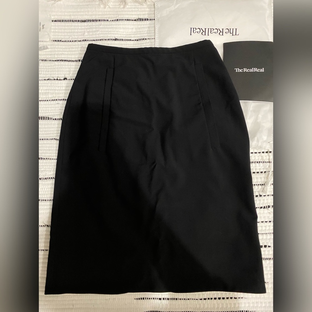 Balenciaga wool knee-length skirt